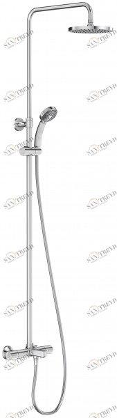 E99741-CP Душевая колонна с термостатическим смесителем , верхним и ручным душем Jacobdelafon JULY Santreyd