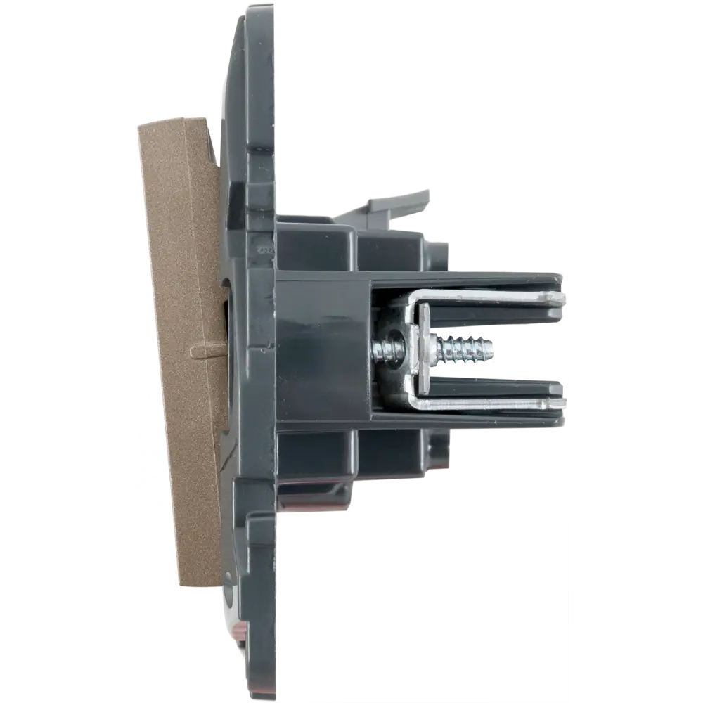 Выключатель одноклавишный - Legrand Structura - 10А 250В безвинтовые зажимы - шампань 82064602 STLM-2136254  - Вид №3