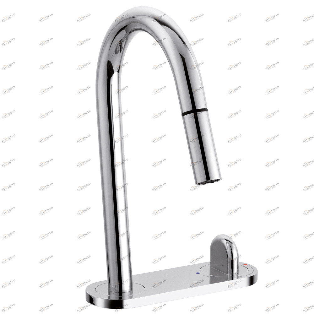 Graffio Смеситель для умывальника с керамическим картриджем на тарелке, touch. HO104 