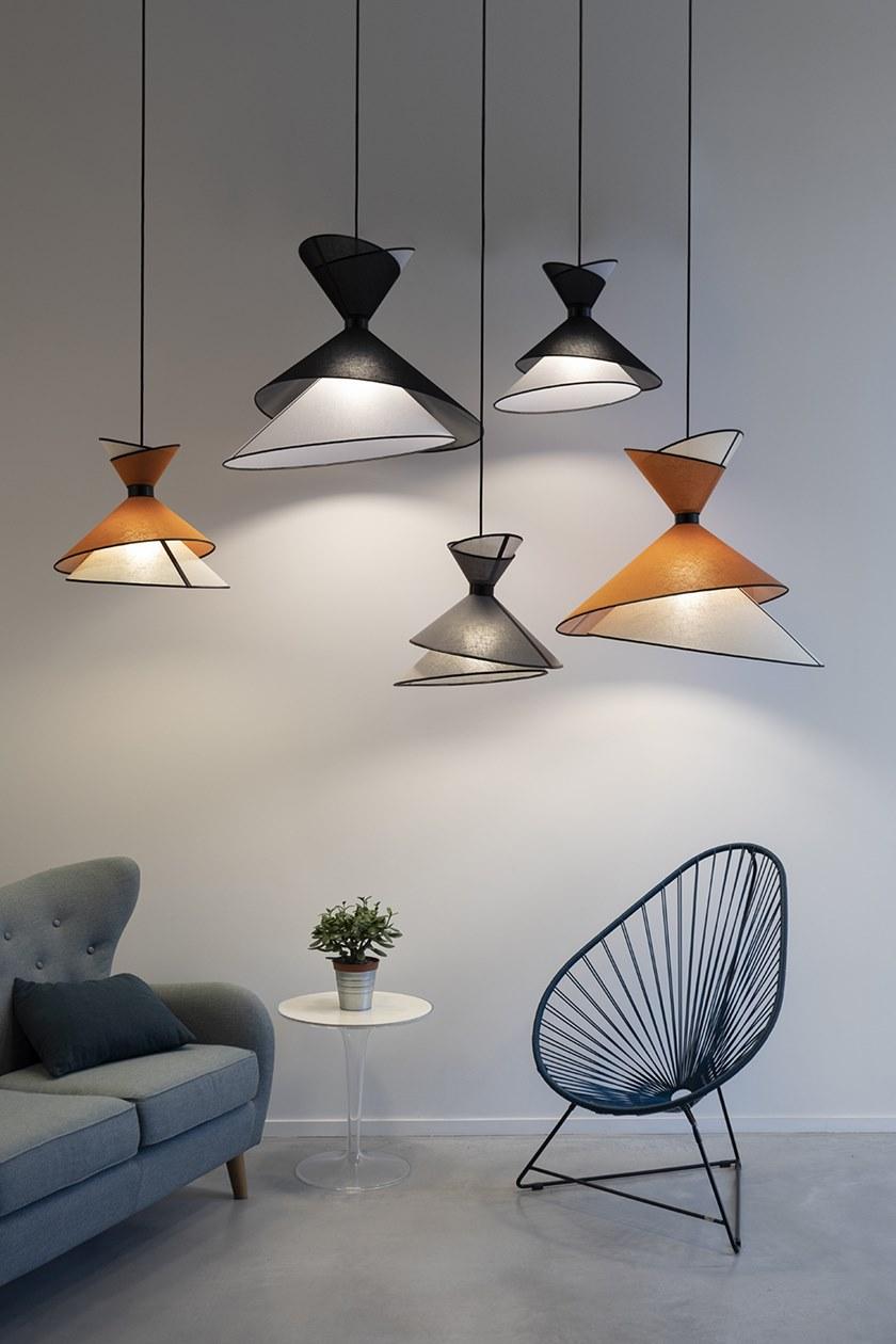 designheure Светодиодный подвесной светильник из ткани Kimono 67xlkgmgc - Вид №4