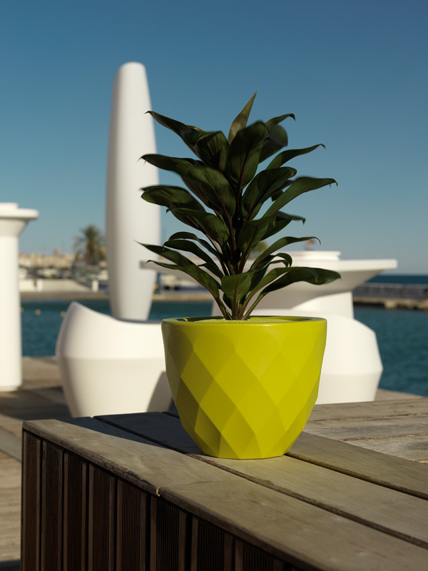 073085 Кашпо Nano матовое фиолетовое 12см Vondom Vases - Вид №1