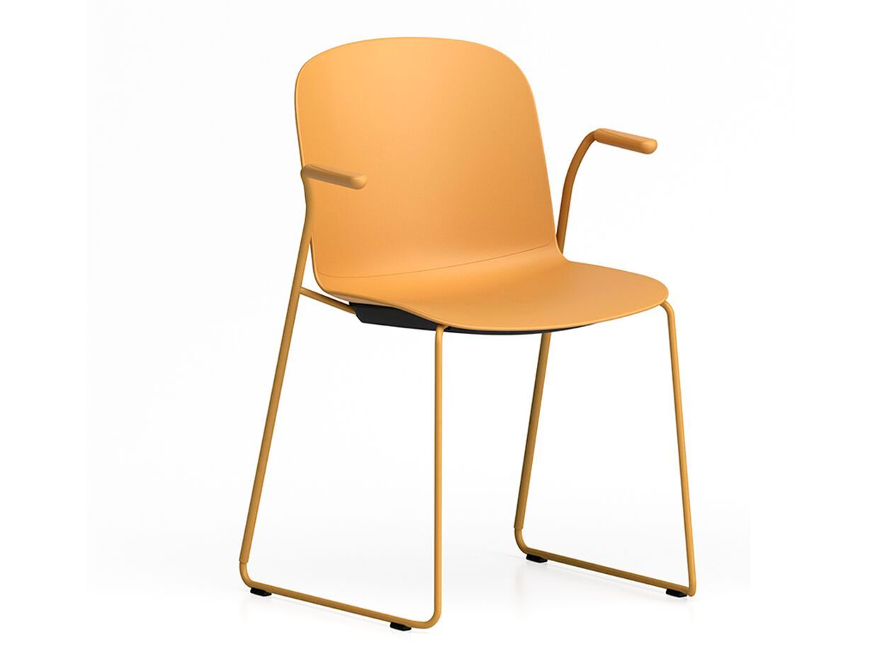 Штабелируемый стул из полипропилена с подлокотниками Infiniti Relief ARCH-00092878