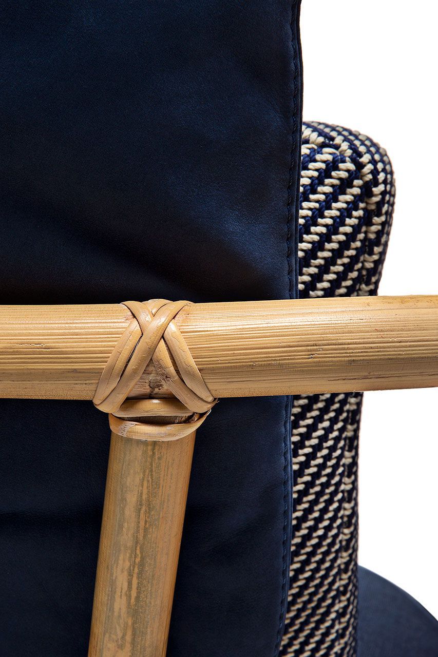 Садовый стул из камыша и ткани Exteta джунгли ARCH-00021810 - Вид №2