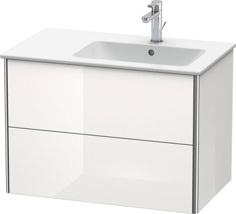 XS417702222 Тумбочка подвесная XSquare #XS4177 810 x 478 мм Белый глянцевый декор Duravit - Вид №2