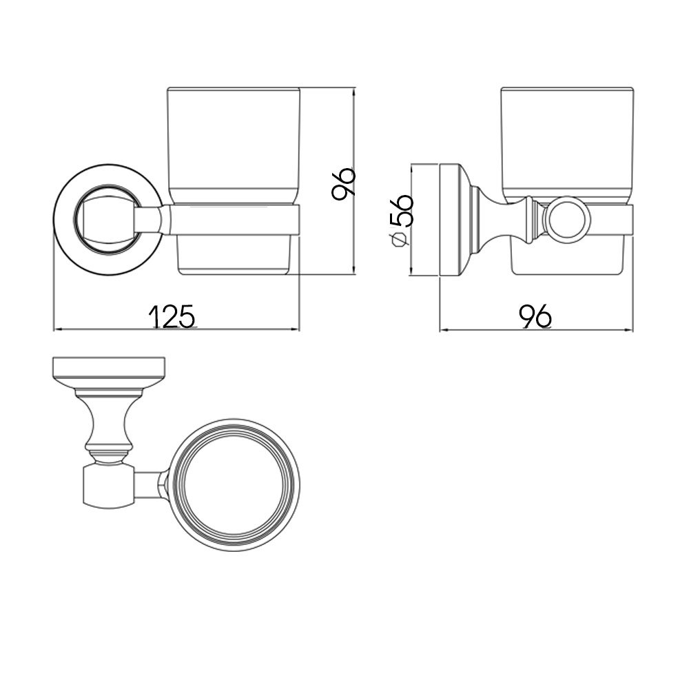 Стакан Raiber RB52002 одинарный стеклянный RB52002 Santreyd  - Вид №2