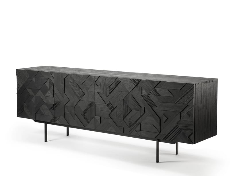 Шкаф из тикового дерева с распашными дверями Ethnicraft Графика ARCH-00115813 - Вид №1