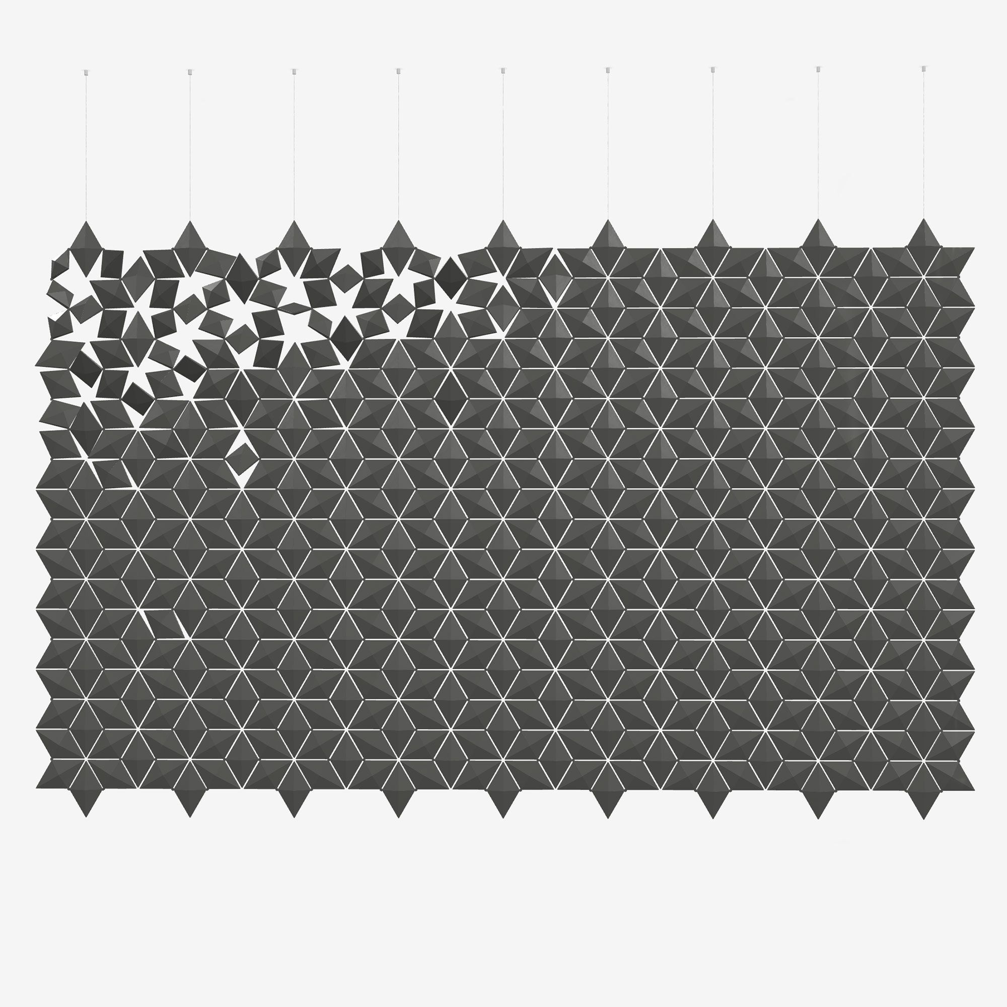 Подвесная перегородка bloomming FACET 306x197cm in grafite ARCH-00045911 - Вид №2