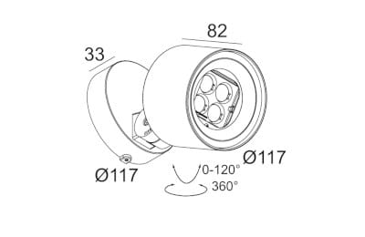 Регулируемый светодиодный наружный прожектор Deltalight Frax ARCH-00072323 - Вид №8