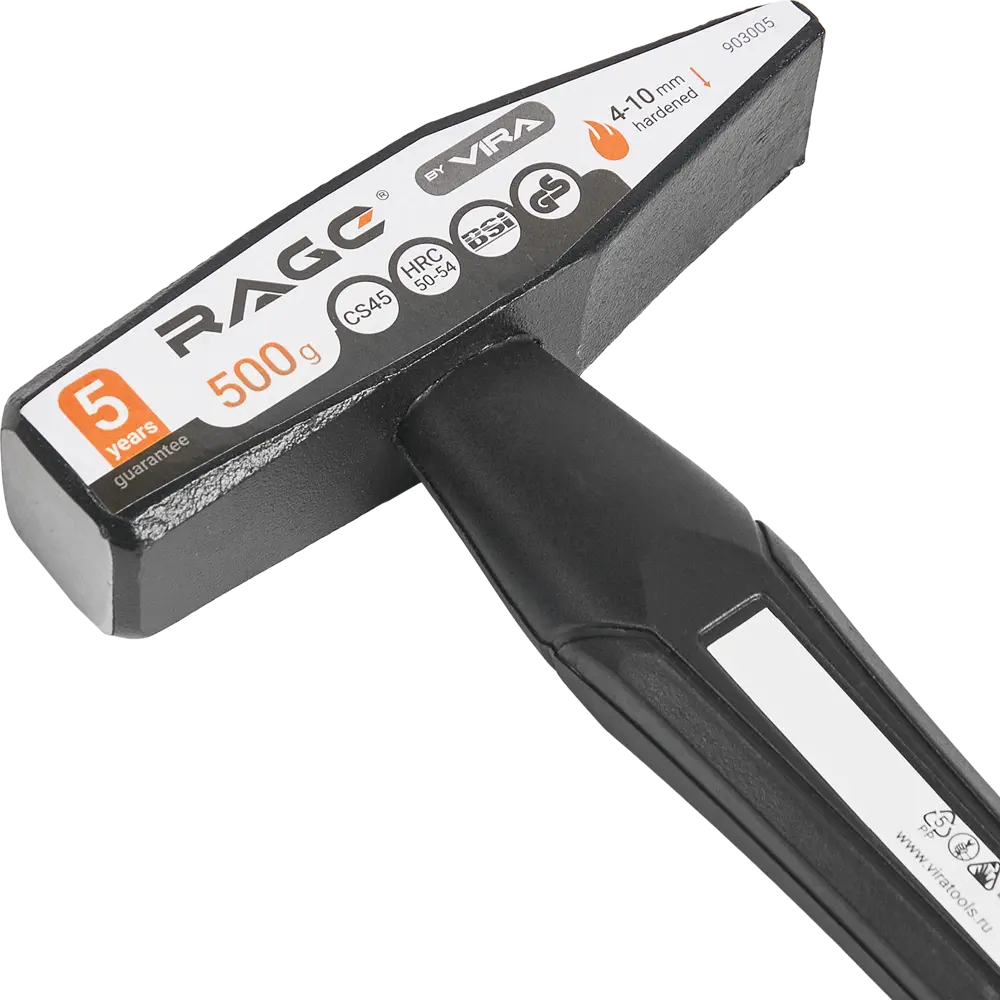 Молоток RAGE с фиберглассовой рукояткой 500 г для профессиональных работ 87681463 STLM-0074857 - Вид №1