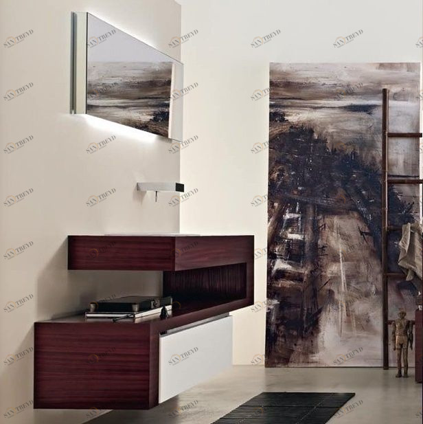 Toscoquattro Комплект мебели для ванной 02 NEW LOOK красное дерево 11A33ZC08P3SA