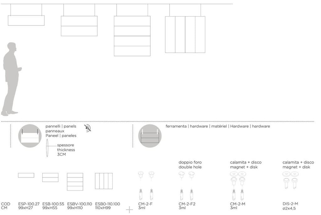 Акустическая панель из полиэфирного волокна Slalom ECOrange ARCH-00070722 - Вид №2