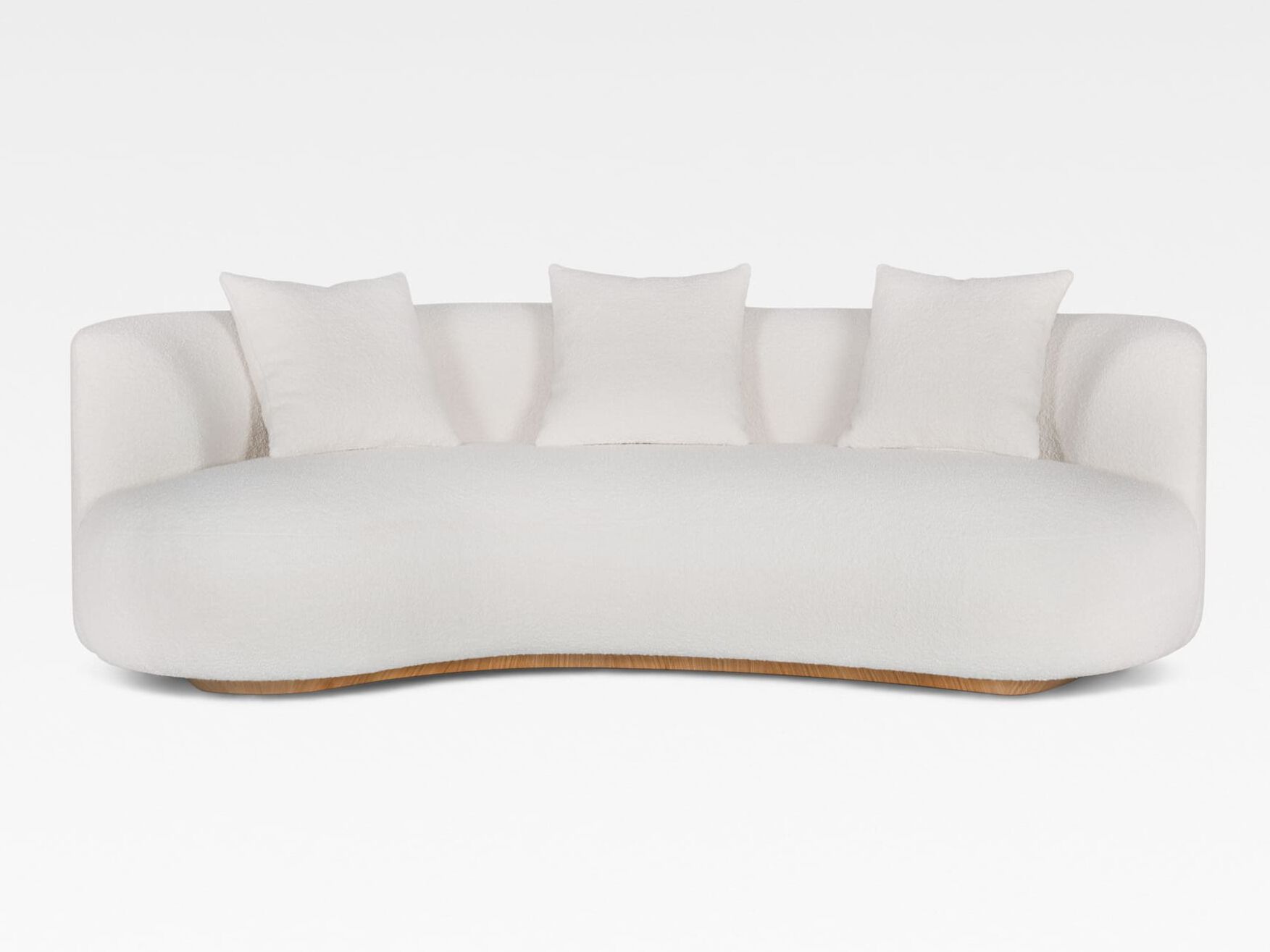 Изогнутый диван из ткани Greenapple Близнецы ARCH-00128236