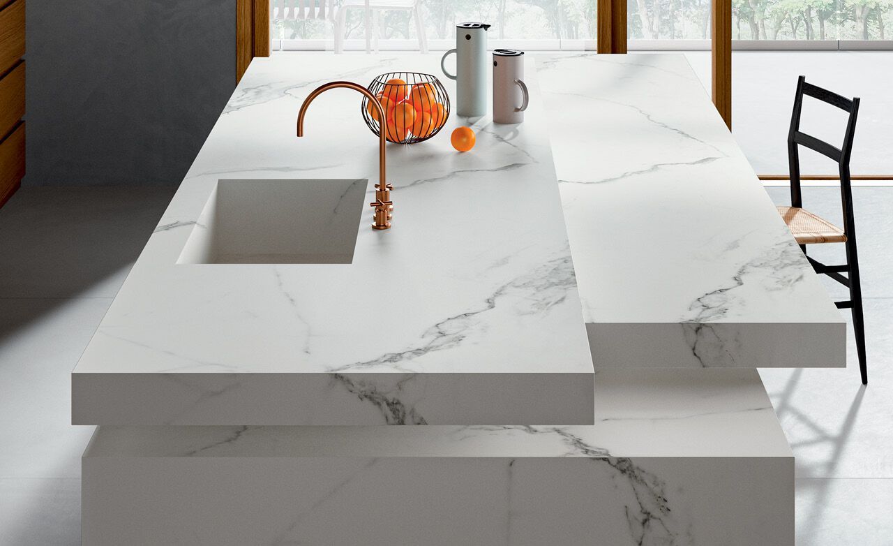 Столешница из керамогранита с мраморным эффектом CERAMICA FONDOVALLE MYTOP ARCH-00109751 - Вид №4