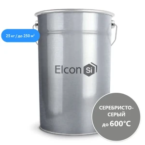 91051571 Эмаль ELCON КО-828 цвет серебристый 25 л STLM-0859687