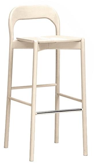 PIAVAL Барный стул высокий из бука с подставкой для ног Earl | contract 101/4 - Вид №1