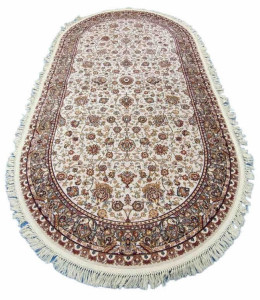 91213702 Ковер овал 160х300 см полипропилен d203cream-brown цвет кремово-коричневый STLM-0519692 MERINOS