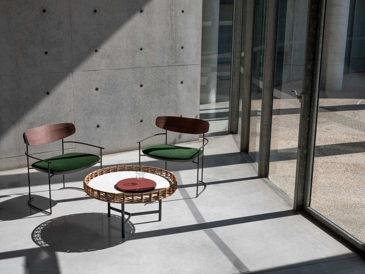 Кресло с металлическим каркасом и тканевым сиденьем Potocco Keel Light ARCH-00091508 - Вид №5