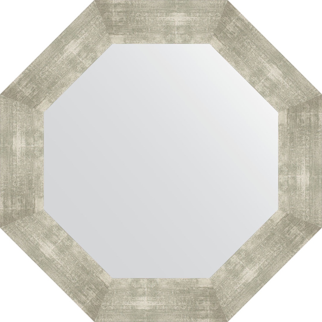 BY 3812 Зеркало в багетной раме - алюминий 90 mm EVOFORM Octagon