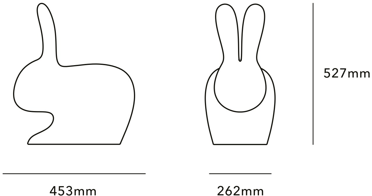 Qeeboo Люминесцентный торшер из полиэтилена Rabbit sun-id-1402280 - Вид №4