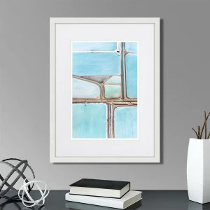 Картина 42х32 см Blue Fields No.2 КАРТИНЫ В КВАРТИРУ  00-3894698 Голубой