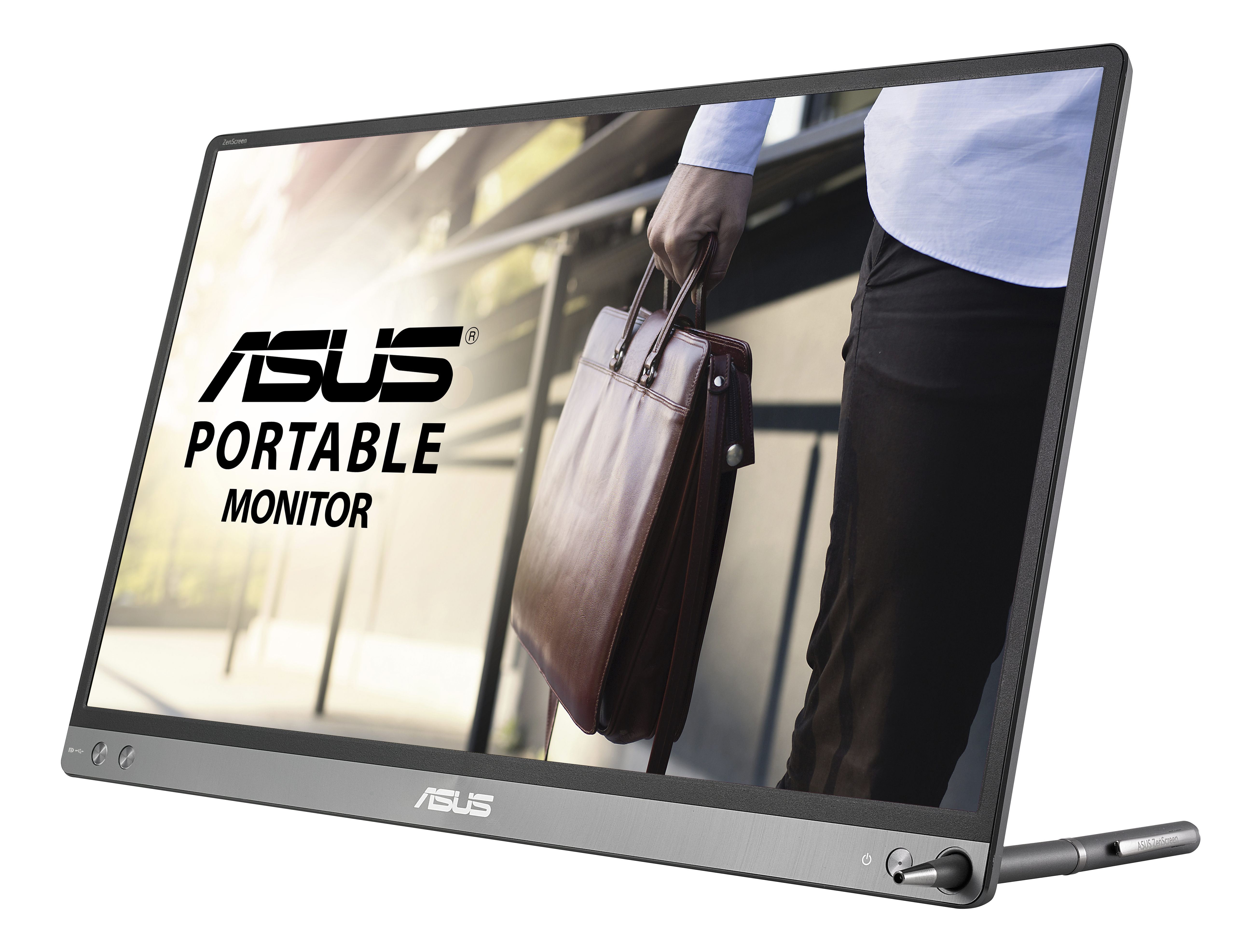 90LM0381-B01170 15.6" zenscreen mb16ac портативный монитор, usb type-c, full hd (1920x1080), ips, фильтрация синего света, минимизация мерцания, сертификация tuv, совместимость с usb type-a ASUS ASUS ZenScreen Santreyd  - Вид №4