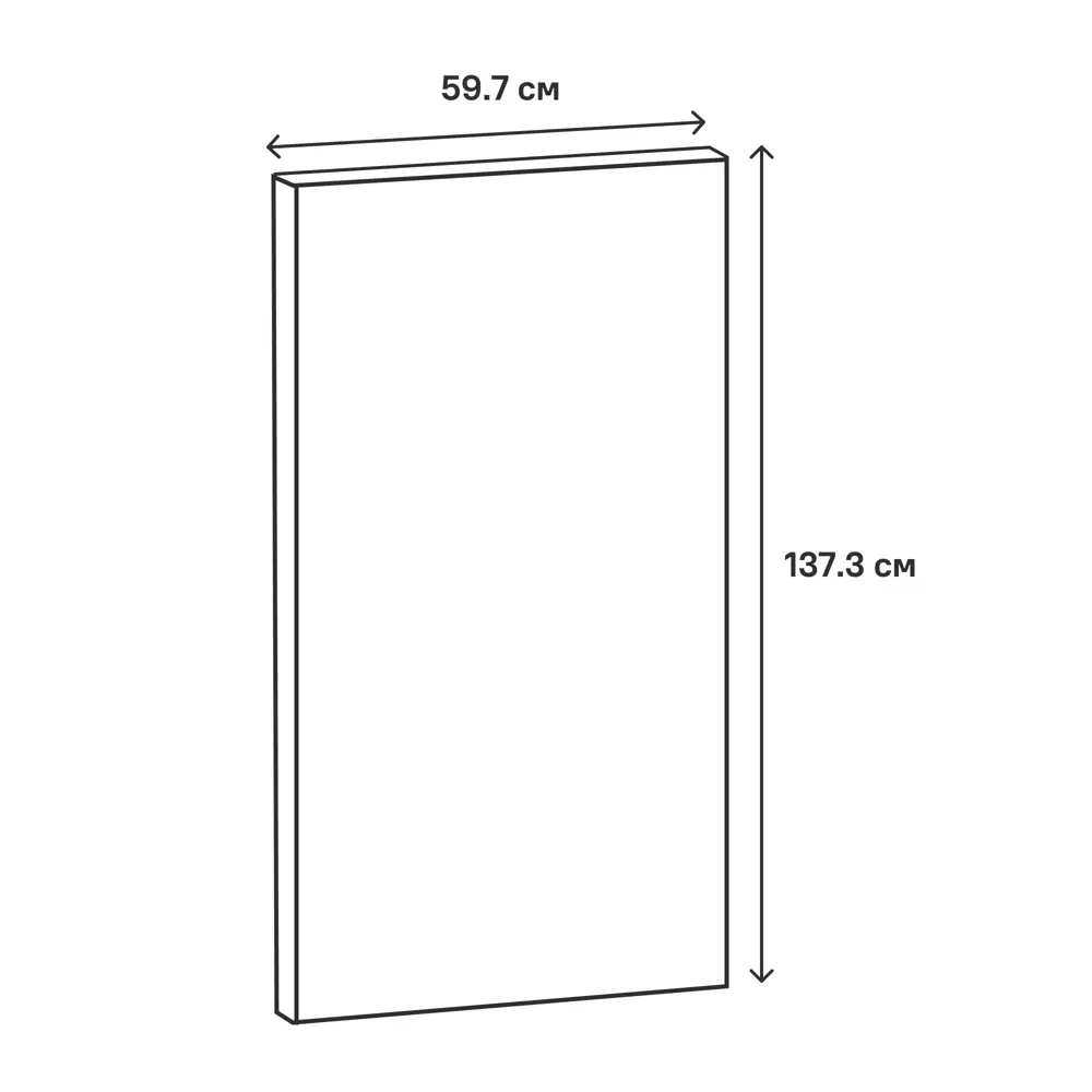 Фасад кухонный DELINIA ID Аша белый глянцевый 59.7x137.3 см 82011172 STLM-0888441 - Вид №10
