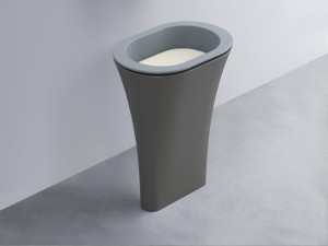 AMLA65-BR+AMPILO-TL+AMCOLO-CM Раковина Amedeo Ovale отдельностоящая cielo Enjoy + Amedeo