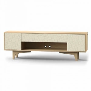 Тумба под телевизор с ящиками желтая Telly BRAGIN DESIGN  256454 Бежевый