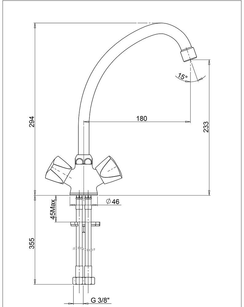 Paini Classica BKCR570AEFFKM смеситель для кухни - Вид №2