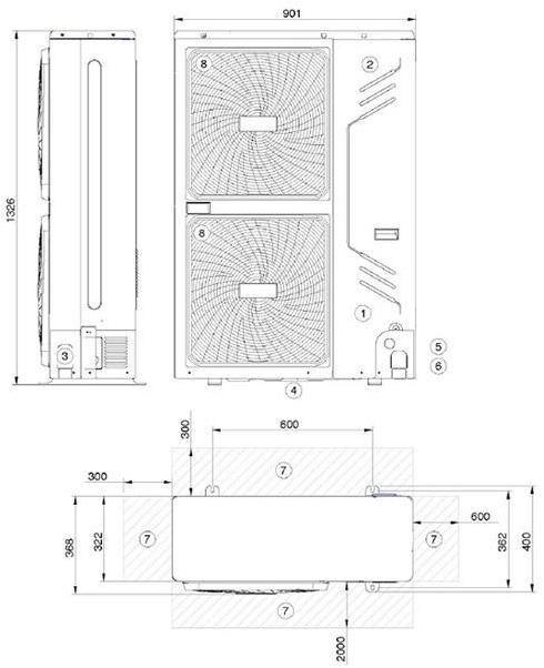 Rossato Group Инверторный тепловой насос со встроенным накопителем Air inverter sun-id-1392690 - Вид №4