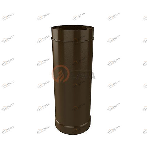 Труба-сэндвич LAVA 150/220 мм. 0,5 м. коричневый (8017) 4322