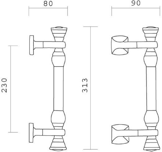 Pasini Ручка из латуни  0108  - Вид №2