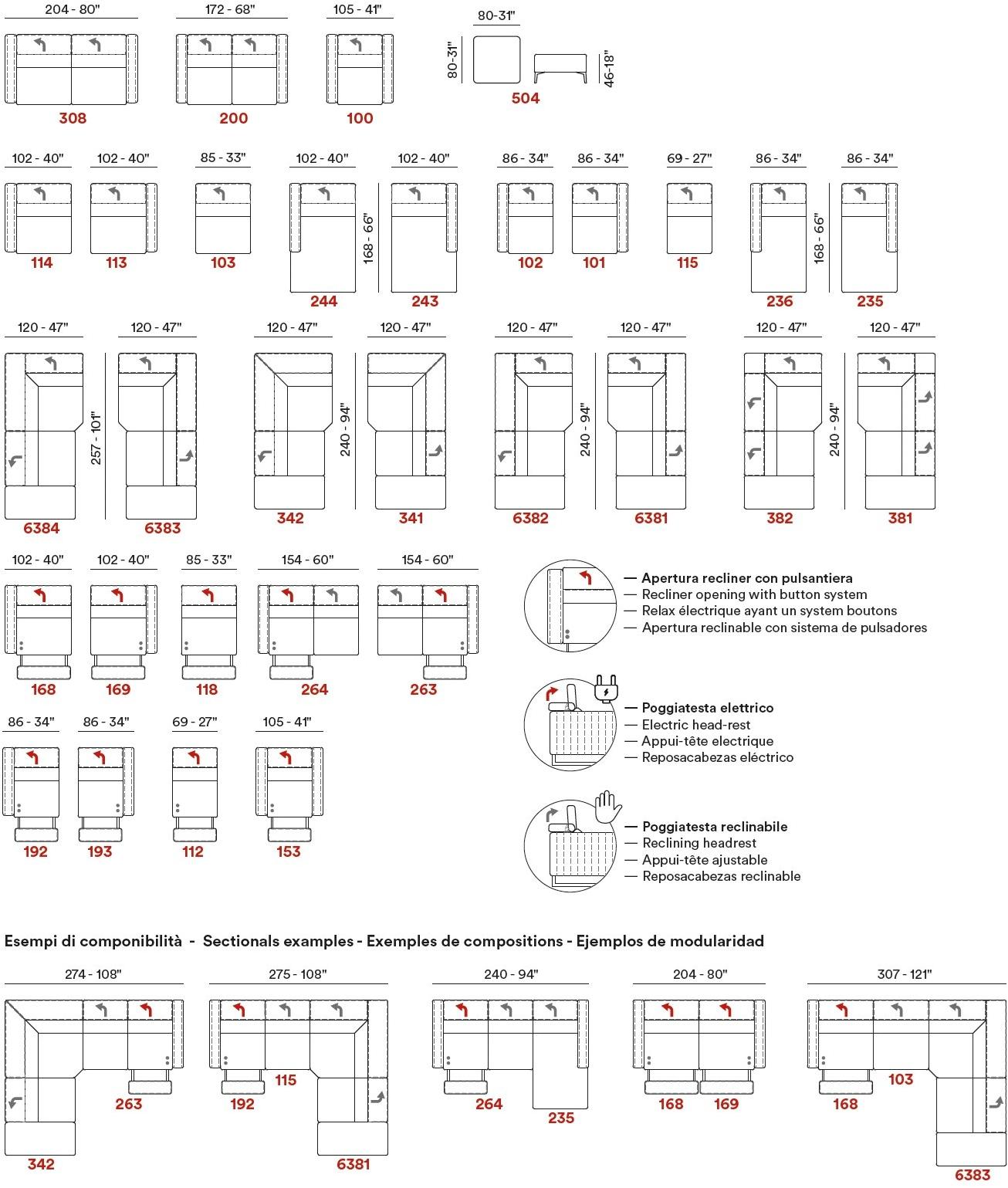 Max Divani 5-местный угловой диван в коже sun-id-1510520 - Вид №6