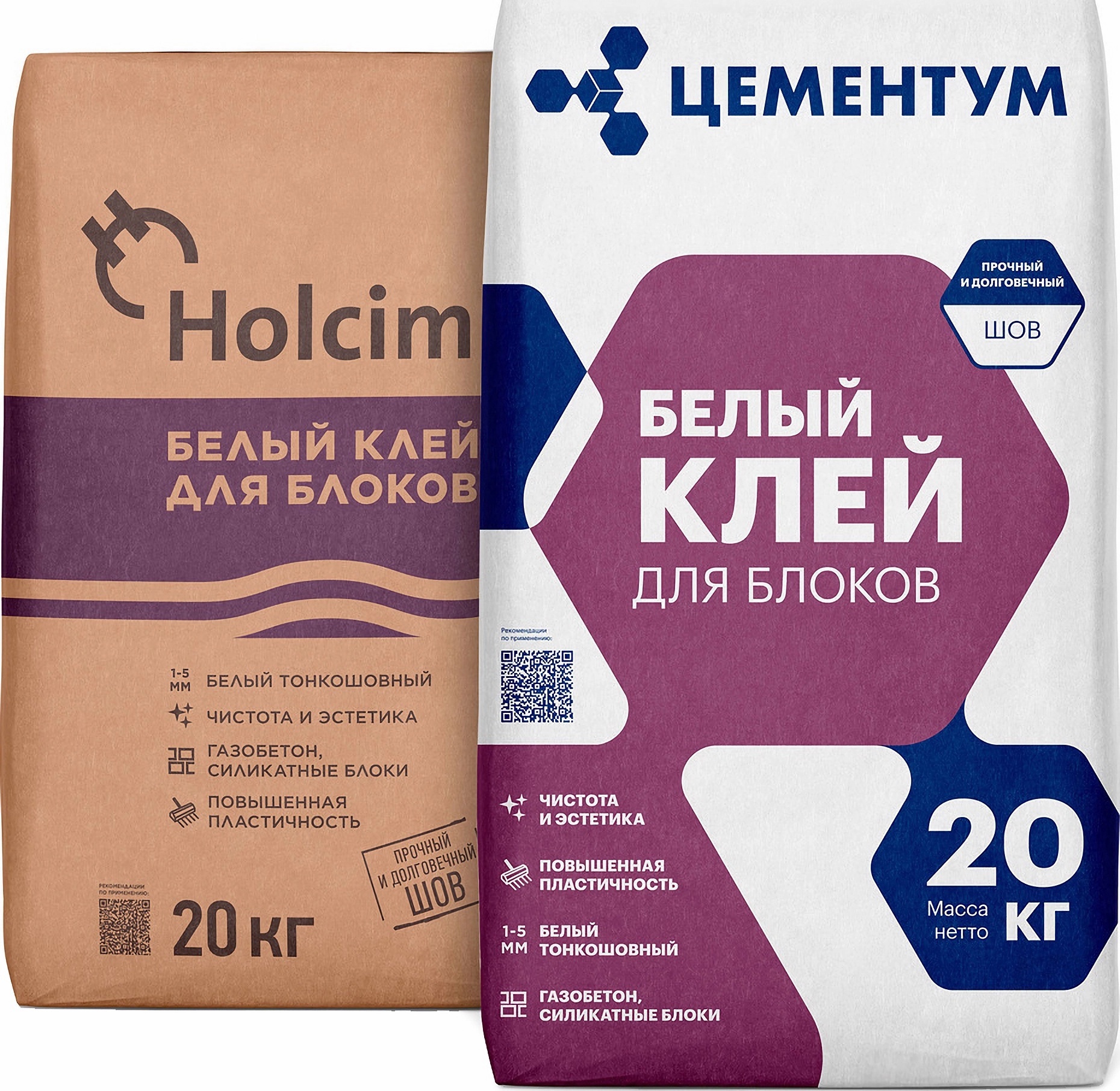 89197504 Клей для блоков 20 кг Белый STLM-0079740 HOLCIM
