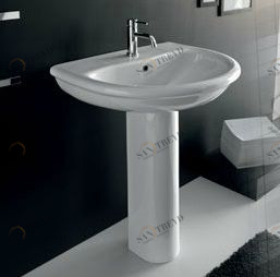 25353 Подвесная раковина настенная овальная Ceramica Hidra PLUVIA белая