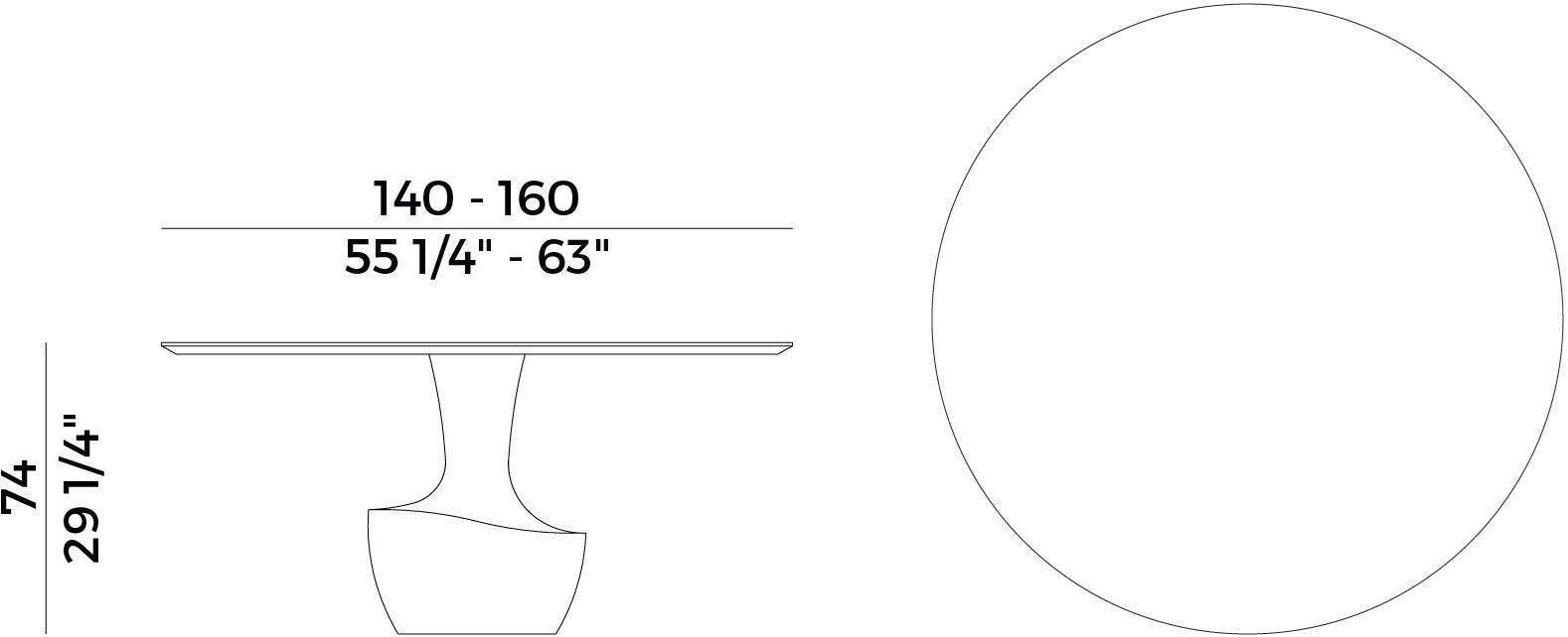 Potocco Круглый обеденный стол Anfora 879/t - Вид №4