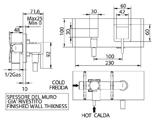 7545200000LW-1 Смеситель Bandini Ice Cube Santreyd - Вид №1
