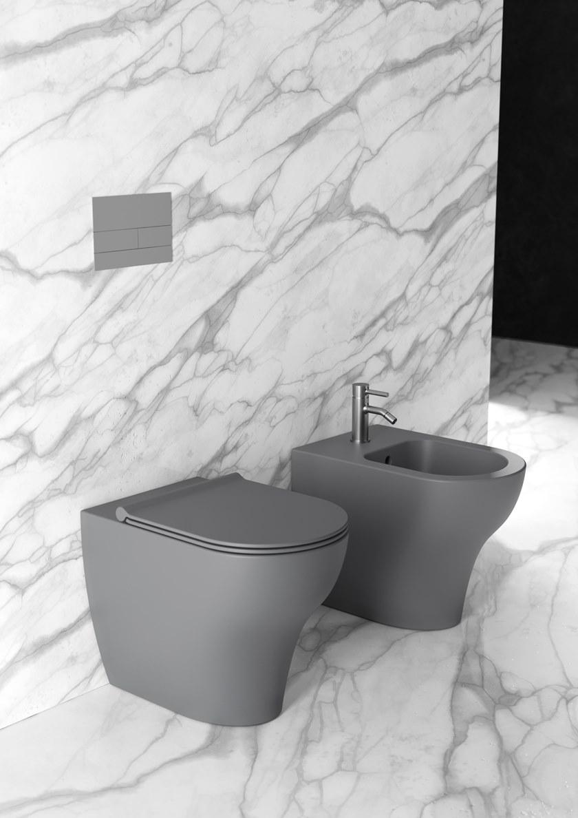 32200101 Приставной унитаз напольный Белый Alice Ceramica UNICA Италия - Вид №4