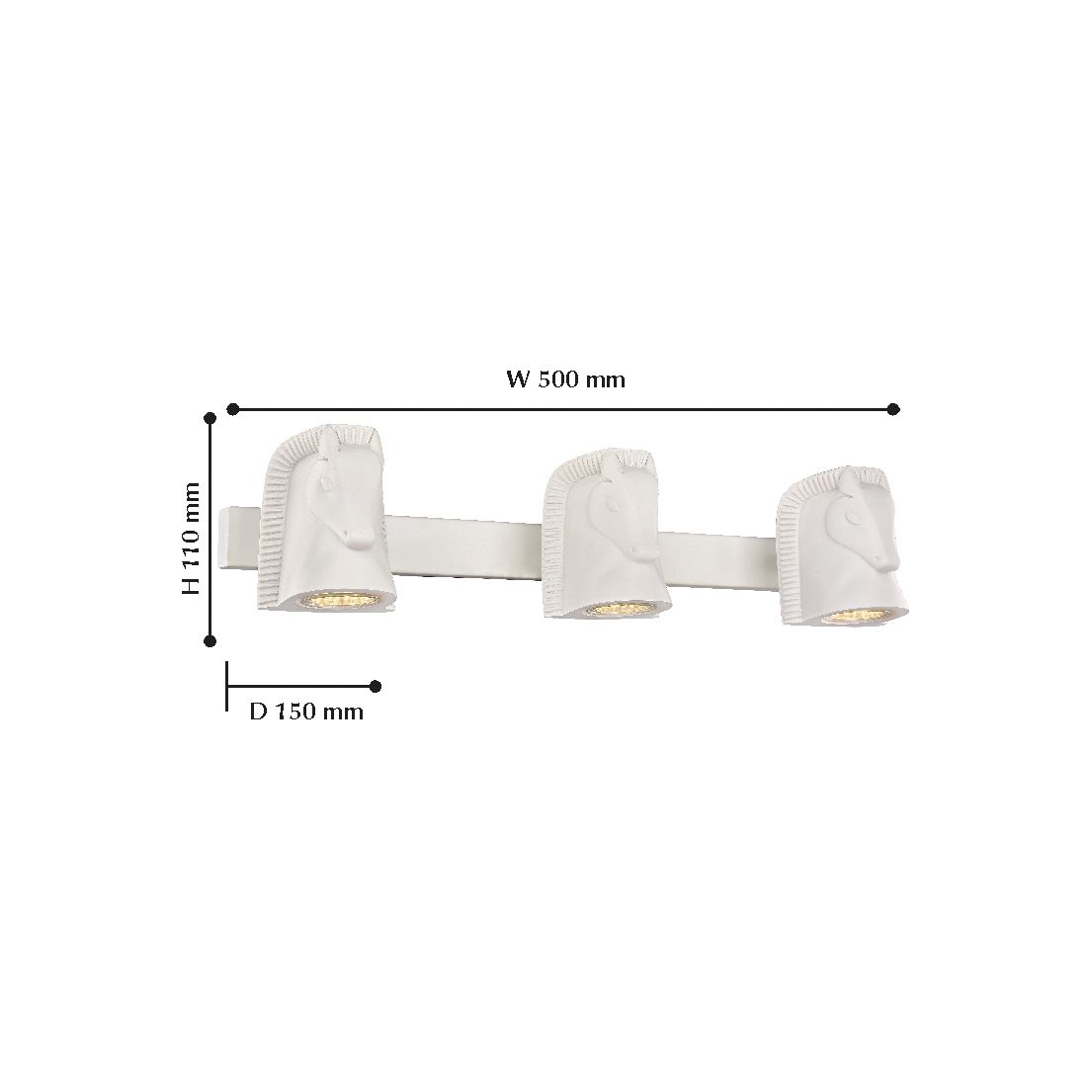 Бра Favourite Cavallina 2040-3W FAVOURITE ОРИГИНАЛЬНЫЕ 100352 Белый  - Вид №1