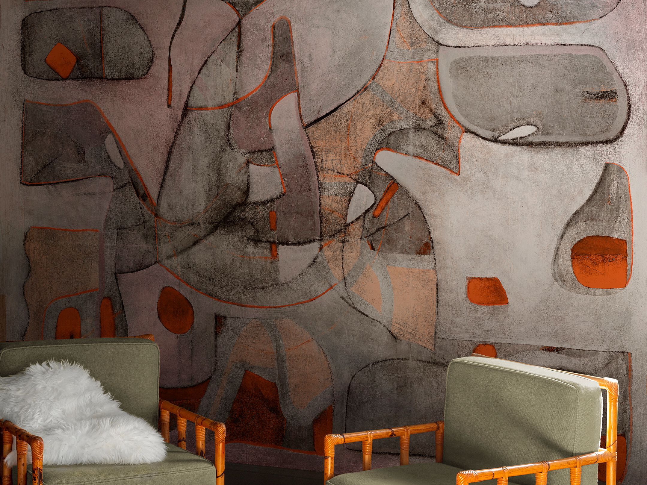 Обои из органического био-винила Wall&decò Современные обои 2025 года ARCH-00075350