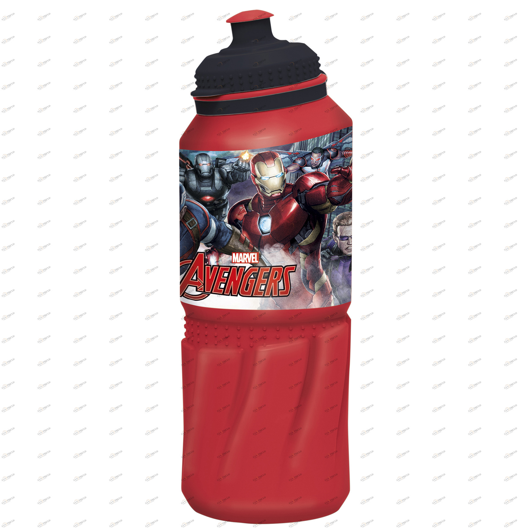 Бутылка пластиковая спортивная "Мстители. Галерея", 530 мл STOR МСТИТЕЛИ 335604 Красный Santreyd 