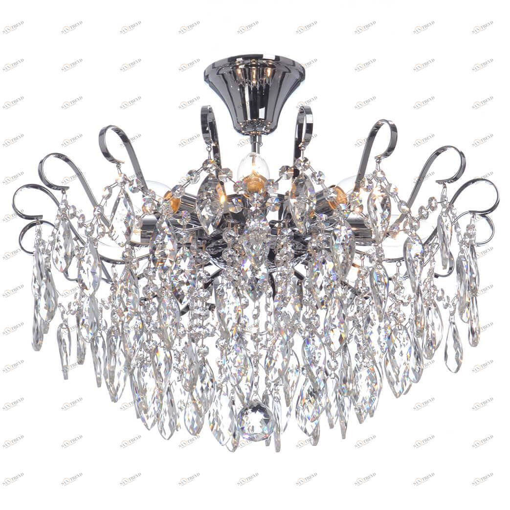 Люстра потолочная серебристая Vitaluce V5333/8PL VITALUCE ДИЗАЙНЕРСКИЕ 00-3888528 Хром 