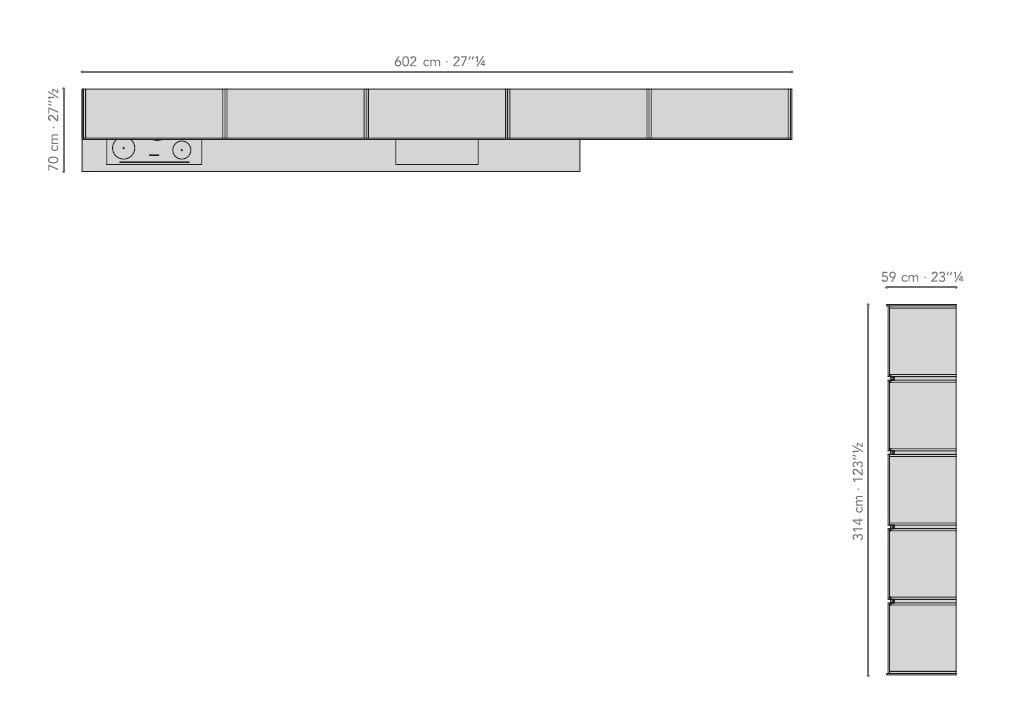Линейная кухня TM Italia Cucine K6 ARCH-00011047 - Вид №3
