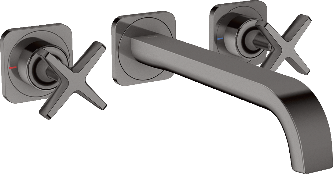 36107330 Смеситель для раковины на 3 отверстия, скрытого монтажа, настенный, с изливом 220 мм и розетками AXOR CITTERIO E