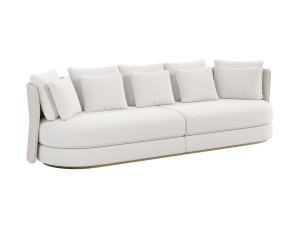 4-местный тканевый диван