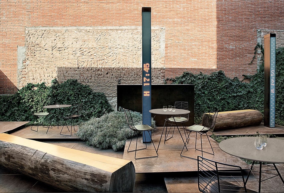 Стальной круглый садовый стол Arper ARCH-00043190 - Вид №10