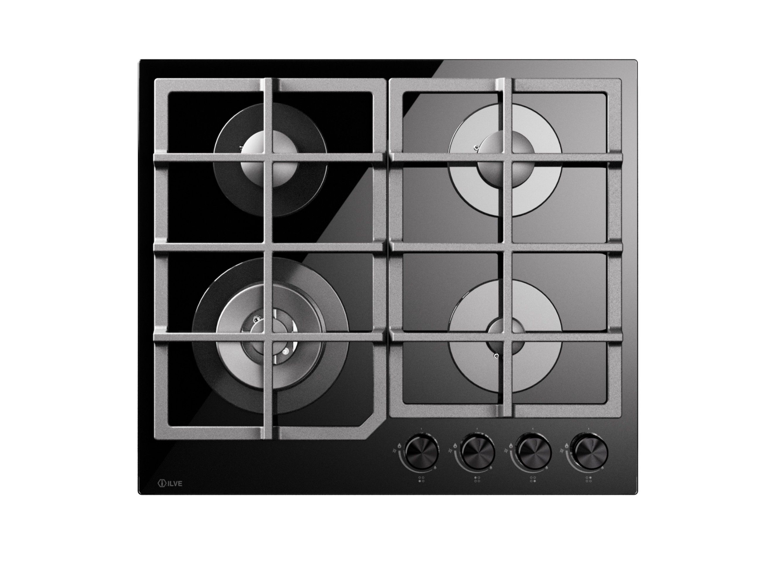 Газовая плита из закаленного стекла Ilve Professional Plus ARCH-00117199 - Вид №1