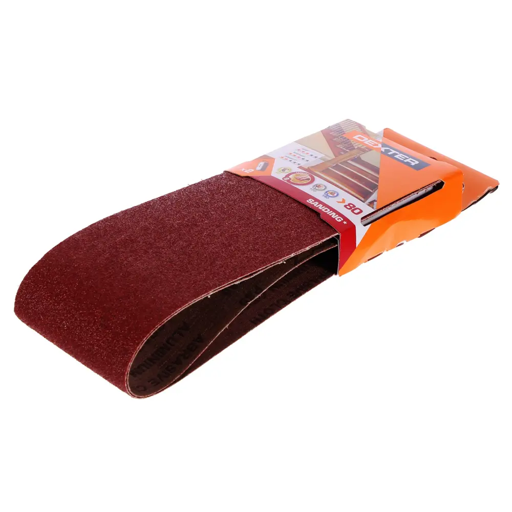 Лента шлифовальная Dexter P80 100х610 мм 2 шт. 18783728 STLM-2145593 