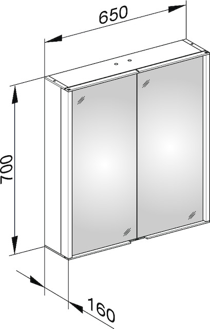 12801171301 Зеркальный шкаф KEUCO Royal Match - Вид №3