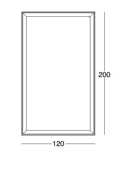 Прямоугольное напольное зеркало в рамке Longhi Loveluxe ARCH-00121948 - Вид №2
